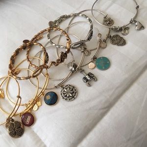 11 Alex and Ani bracelets -